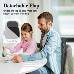 Deep tissue neck massager for muscle tension relief; 4-hands neck massager with dual kneading nodes; Adjustable intensity for personalized therapy.