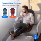 Portable massage chair pad with ergonomic back support – multi-use massage pad for chairs to ease back tension and promote relaxation