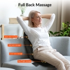 Chair back massager with integrated back massager heating pad for targeted relief