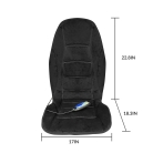 Chair back massager with integrated back massager heating pad for targeted relief