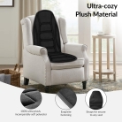 Chair back massager with integrated back massager heating pad for targeted relief