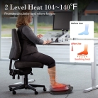 Foot vibrating massager with heating function and remote control for easy operation