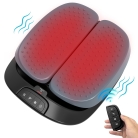 Foot vibrating massager with heating function and remote control for easy operation