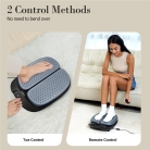 Foot vibrating massager with heating function and remote control for easy operation