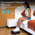 Foot vibrating massager with heating function and remote control for easy operation