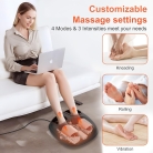 Heated foot massager designed for plantar fascia comfort with therapeutic warmth