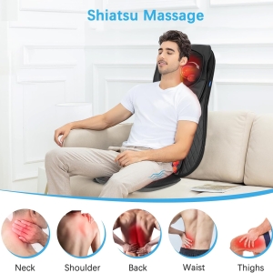 Auto seat massager with multiple modes for in-car muscle relief