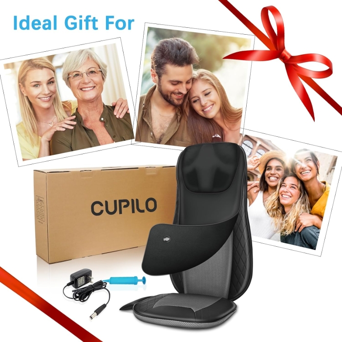 Auto seat massager with multiple modes for in-car muscle relief