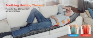 Full body massage mat for complete relaxation; Shiatsu massage mat with deep-tissue kneading nodes; Thai-style stretch massage mat for muscle relief.