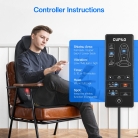 Shiatsu back massager with heating pad – perfect as a back massager for chairs
