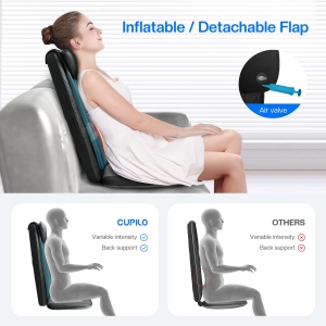 Shiatsu back massager with heating pad – perfect as a back massager for chairs