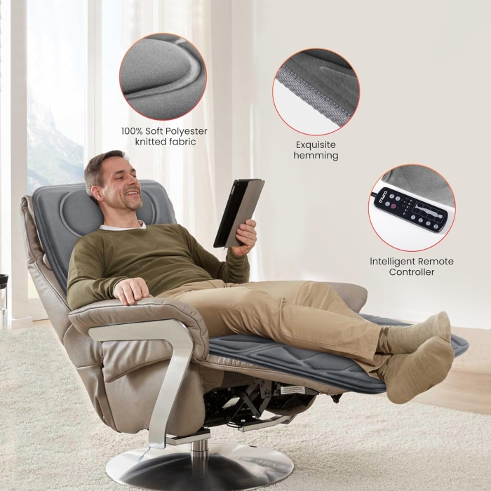 Full body massage mat for complete relaxation; Shiatsu massage mat with deep-tissue kneading nodes; Thai-style stretch massage mat for muscle relief.