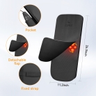 Kneading massage chair back massager for deep muscle relief