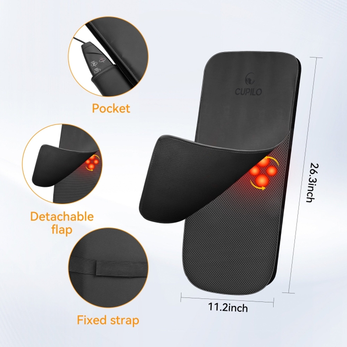 Kneading massage chair back massager for deep muscle relief