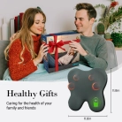 Neck pillow with massage for tension relief; Heated neck massager pillow with soothing warmth; Shiatsu kneading nodes for deep muscle relaxation.