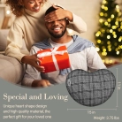 Massage pillow for neck and back relief; Bed massager pillow with soothing vibrations; Portable design for use anywhere.