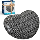 Massage pillow for neck and back relief; Bed massager pillow with soothing vibrations; Portable design for use anywhere.