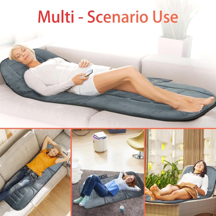 "Wearable heating pad with fast heating, back ache relief pad with controller and packaging"