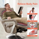"Heat pads for back ache with safety protection, wearable heating pad while relaxing on sofa"