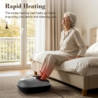 Heated foot massager designed for plantar fascia comfort with therapeutic warmth