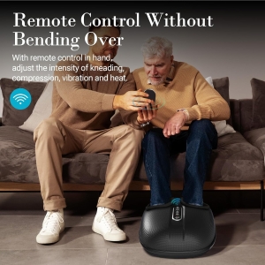 Heated foot massager designed for plantar fascia comfort with therapeutic warmth
