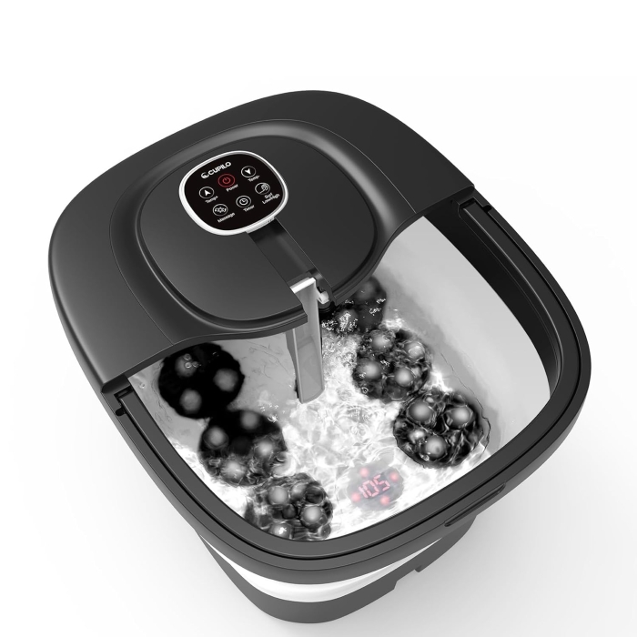 Portable spa bubble bath massager for on-the-go relaxation with soothing bubbles