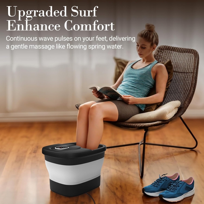 Portable spa bubble bath massager for on-the-go relaxation with soothing bubbles