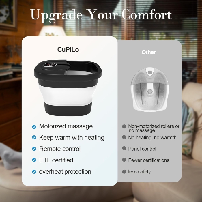 Portable spa bubble bath massager for on-the-go relaxation with soothing bubbles