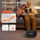 Foot massager with remote control, ideal for targeting plantar fascia tension