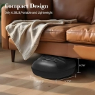 Electric foot massager with handheld remote control for customizable relaxation;Therapeutic foot massager designed to relieve plantar fasciitis pain and arch tension.