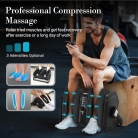 Shiatsu foot and calf massager featuring remote control for easy operation