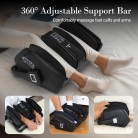 Shiatsu foot and calf massager featuring remote control for easy operation