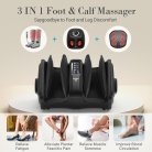 Shiatsu foot and calf massager featuring remote control for easy operation