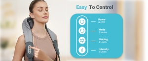 Wearable heating pad with controller and gift box packaging, ideal heat pads for back ache and neck shoulder pain relief.